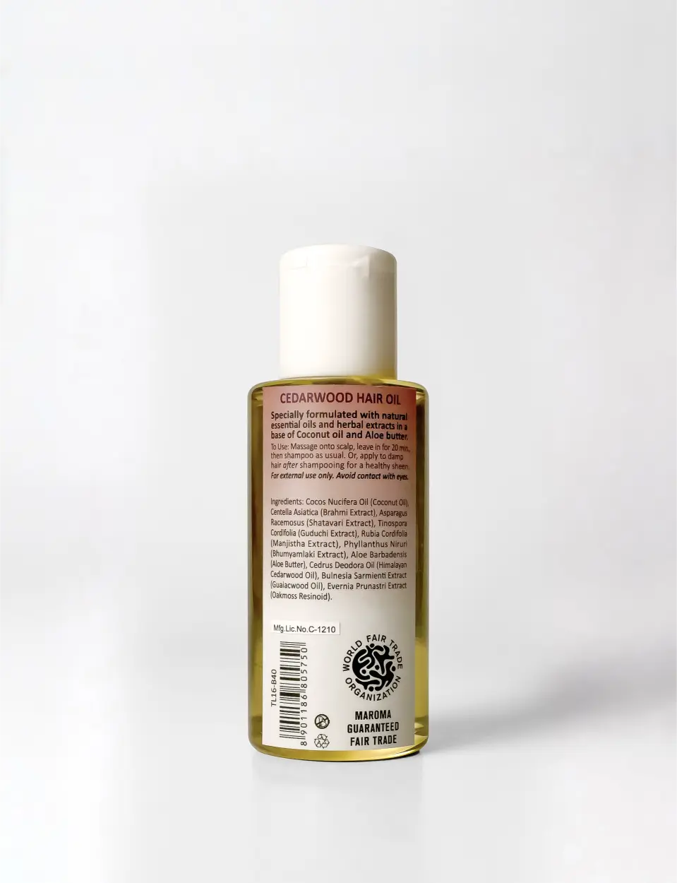 Cedarwood Hair Oil with Aloe Butter and Brahmi Extract - Image 2