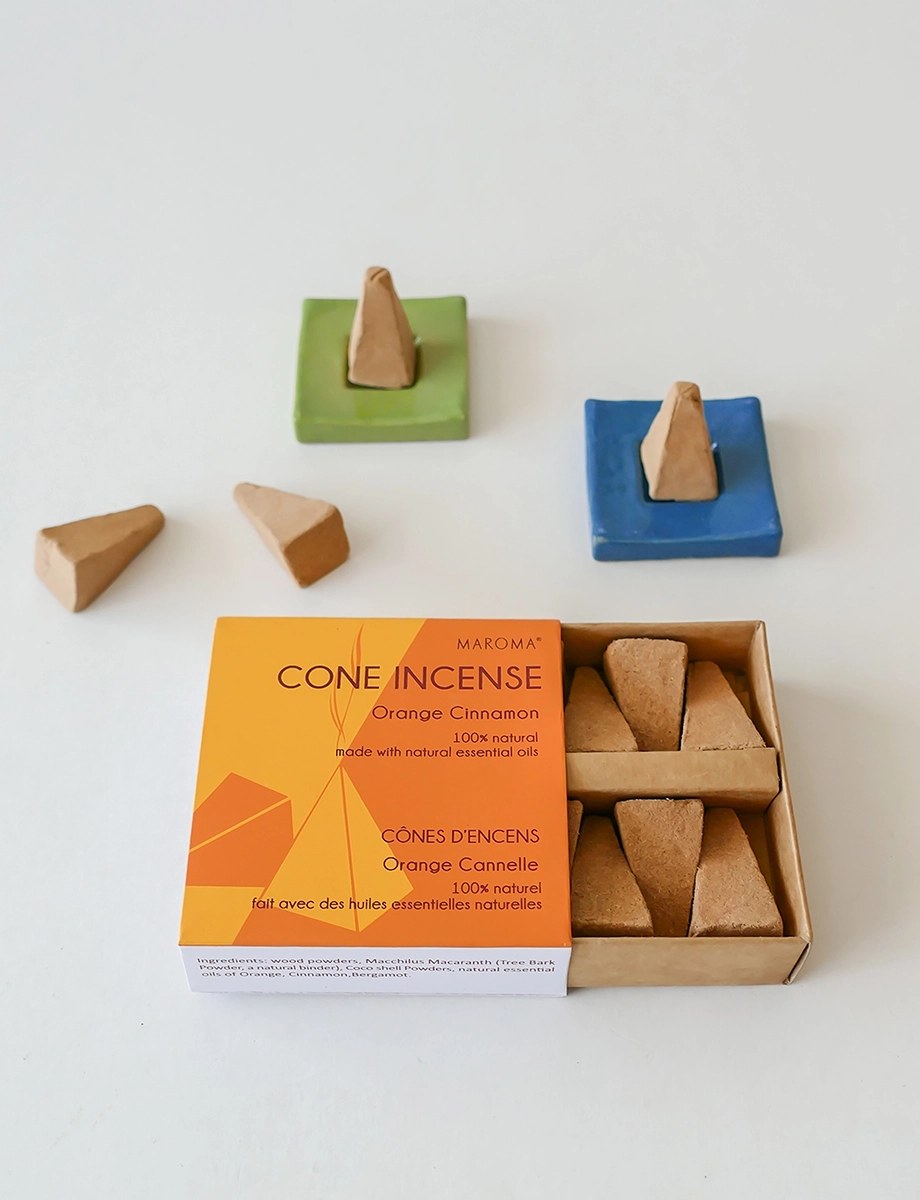 Orange Cinnamon Cone Incense - Image 2