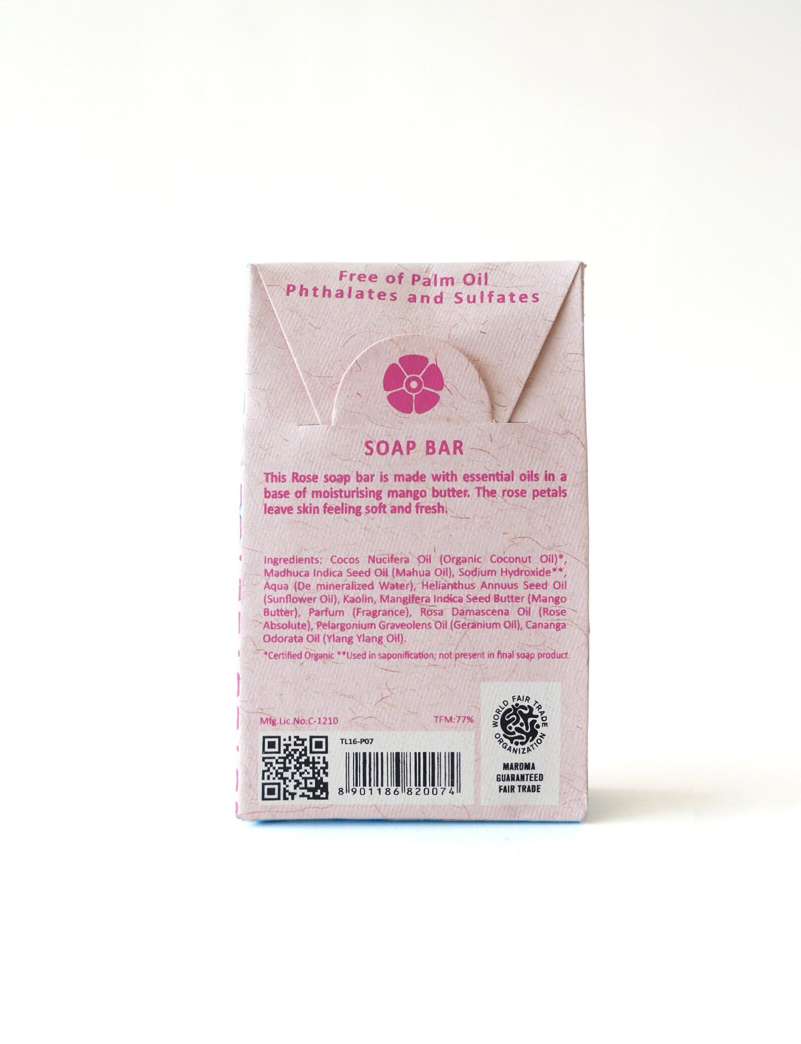 Rose Soap Bar with Mango Butter - Image 4