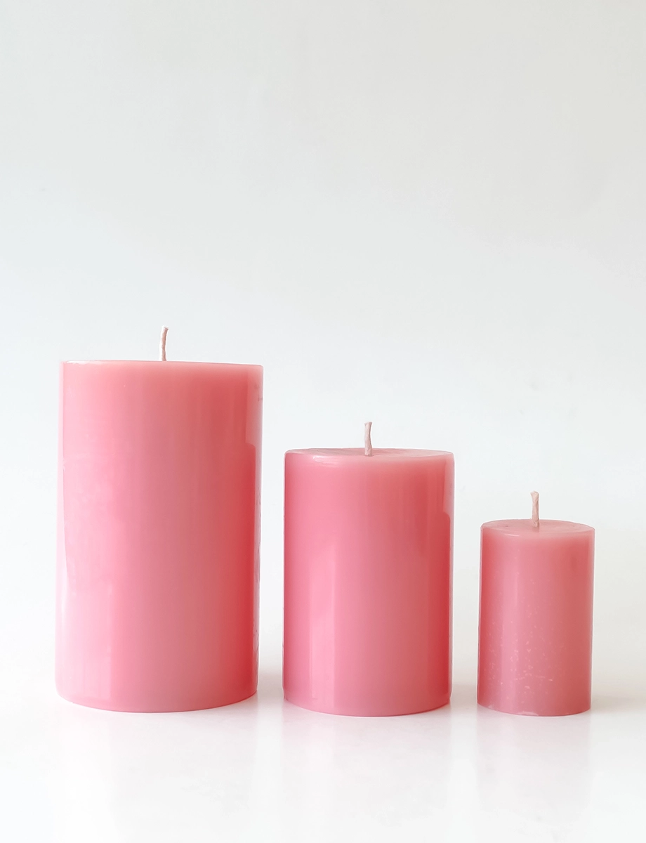 Cherry Blossom Pillar Candle - Image 2
