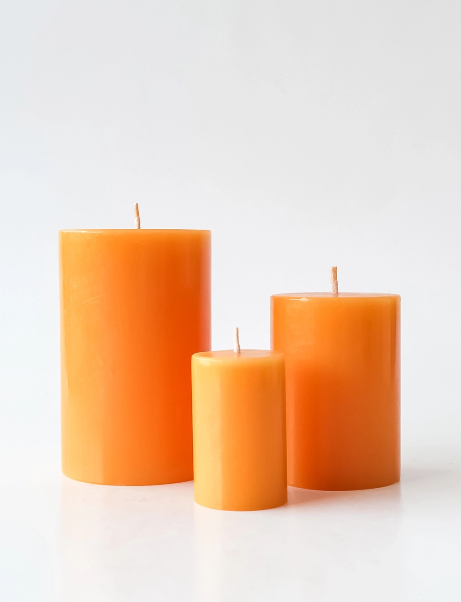 Orange Blossom Pillar Candle