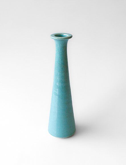 Ceramic Green Taper Candle Holder