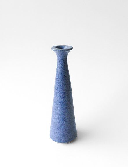 Ceramic Purple Taper Candle Holder