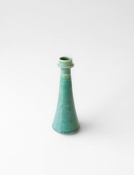Ceramic Green Taper Candle Holder