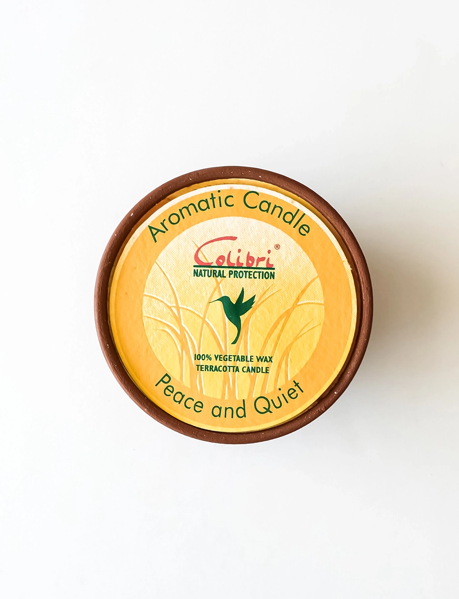 Colibri Candle in a Terracotta Clay Pot - Image 2