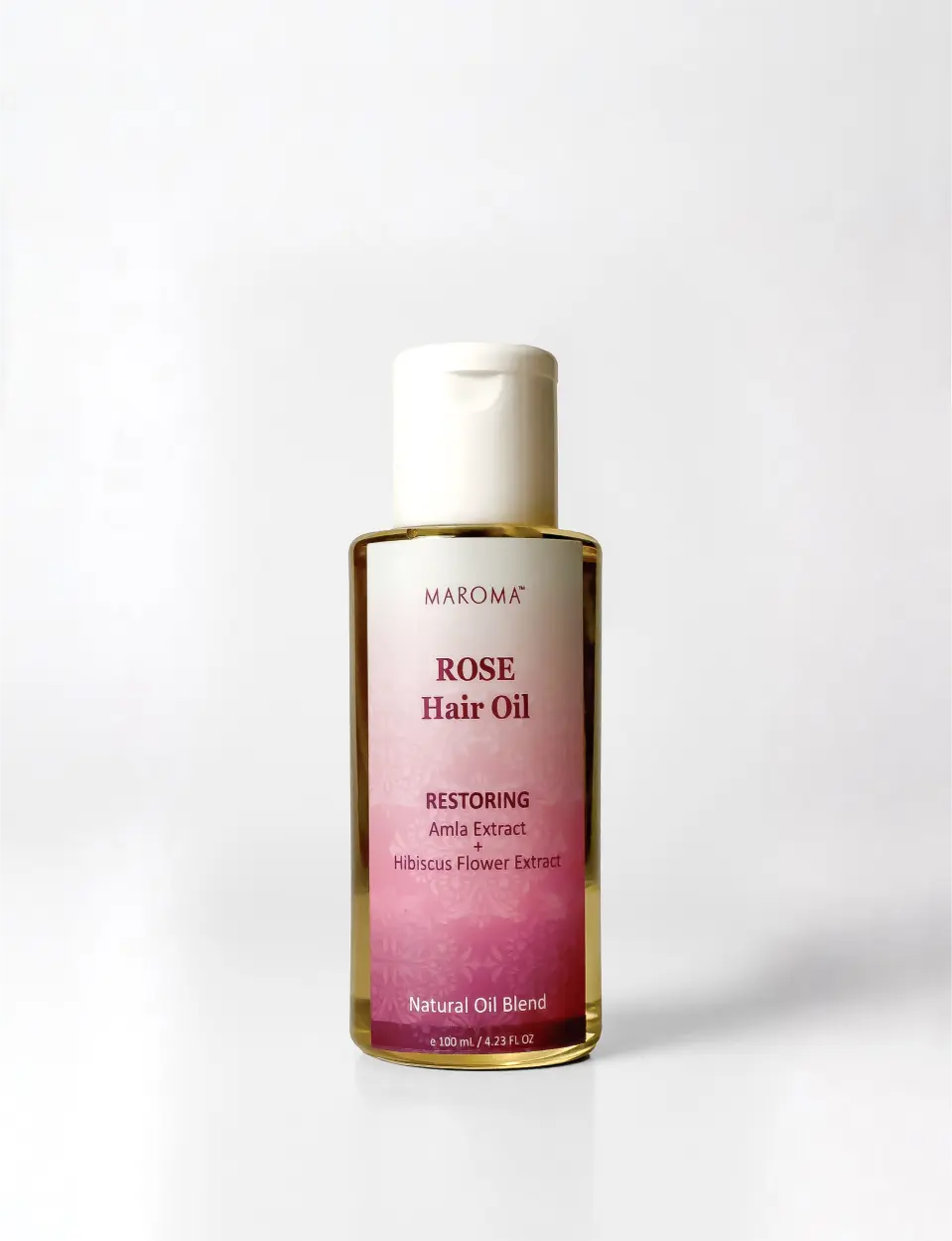 Rose Hair Oil with Amla and Hibiscus Flower Extract