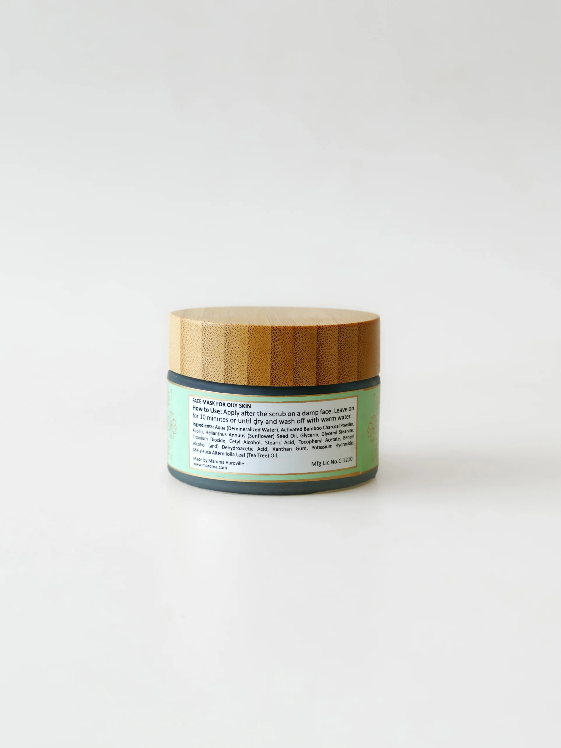 Face Mask with Bamboo Charcoal and Kaolin Clay - Image 3