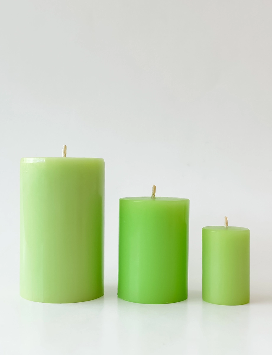 Apple Blossom Pillar Candle - Image 2