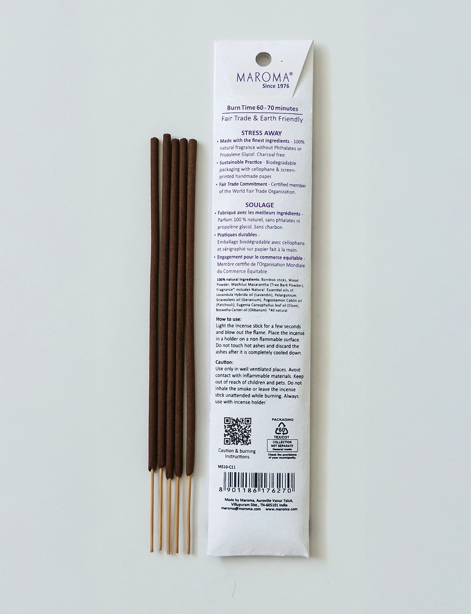 Stress Away Aromatherapy Incense – Pack of 10 - Image 2