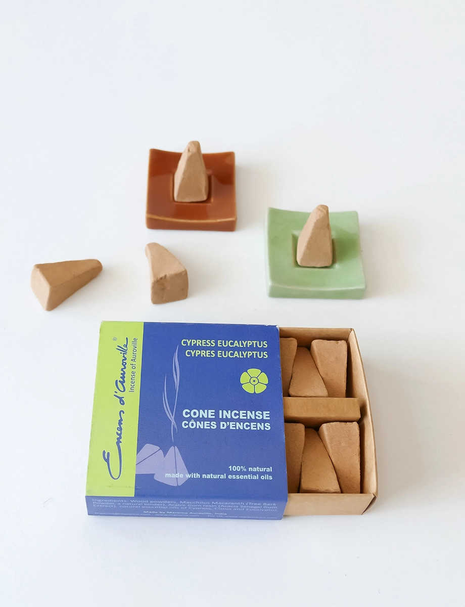 Cypress Eucalyptus Cone Incense - Image 2