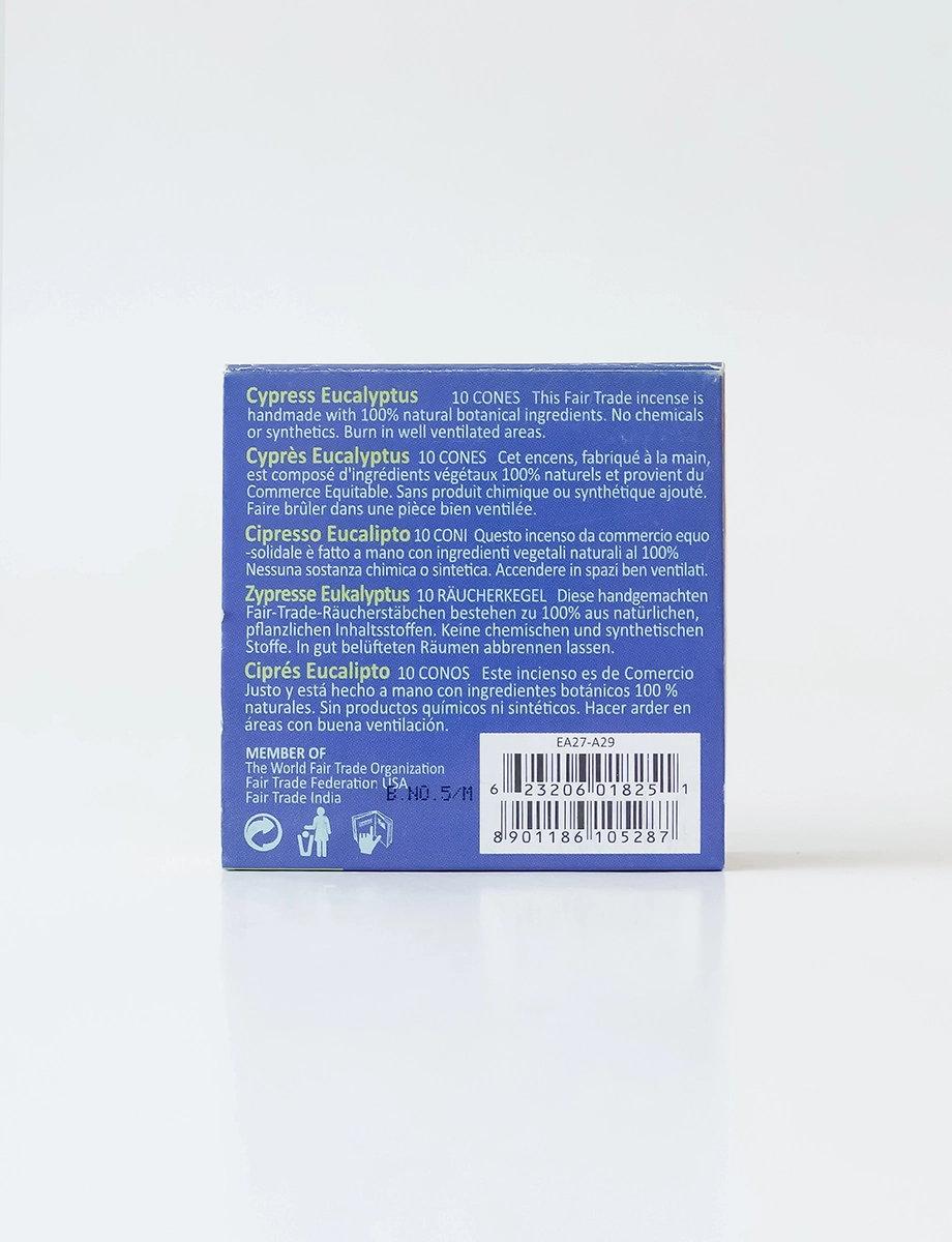 Cypress Eucalyptus Cone Incense - Image 3