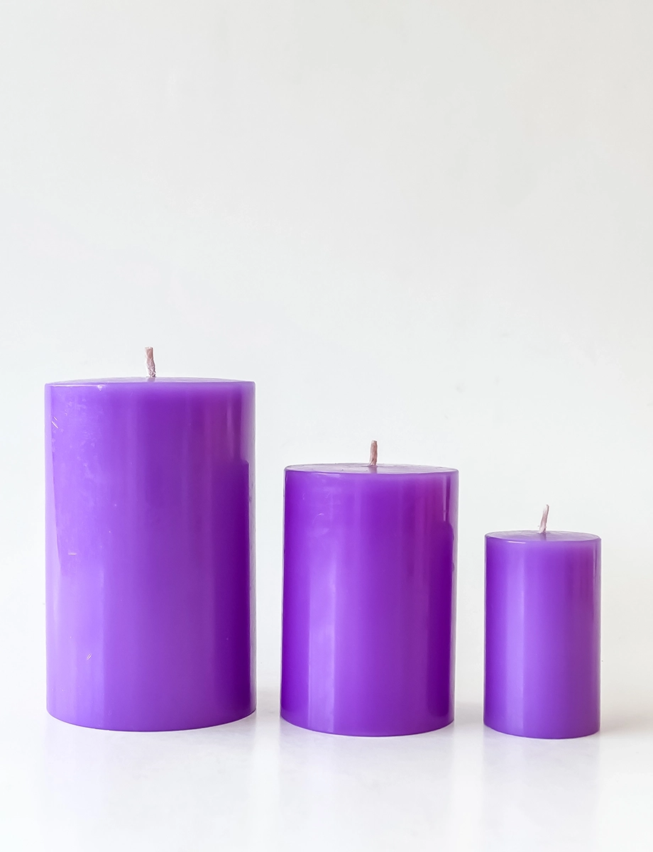 Lavender Mist Pillar Candle - Image 2